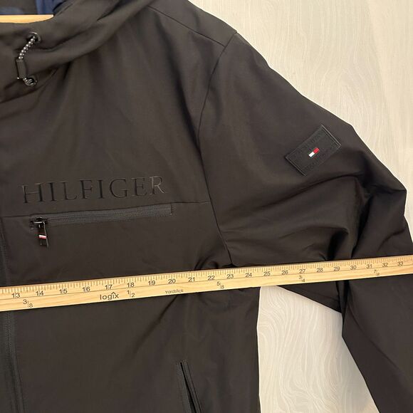 Tommy Hilfiger Black Full Zip Stretch Water and Wind Resistant Jacket Size XL - Picture 9 of 9